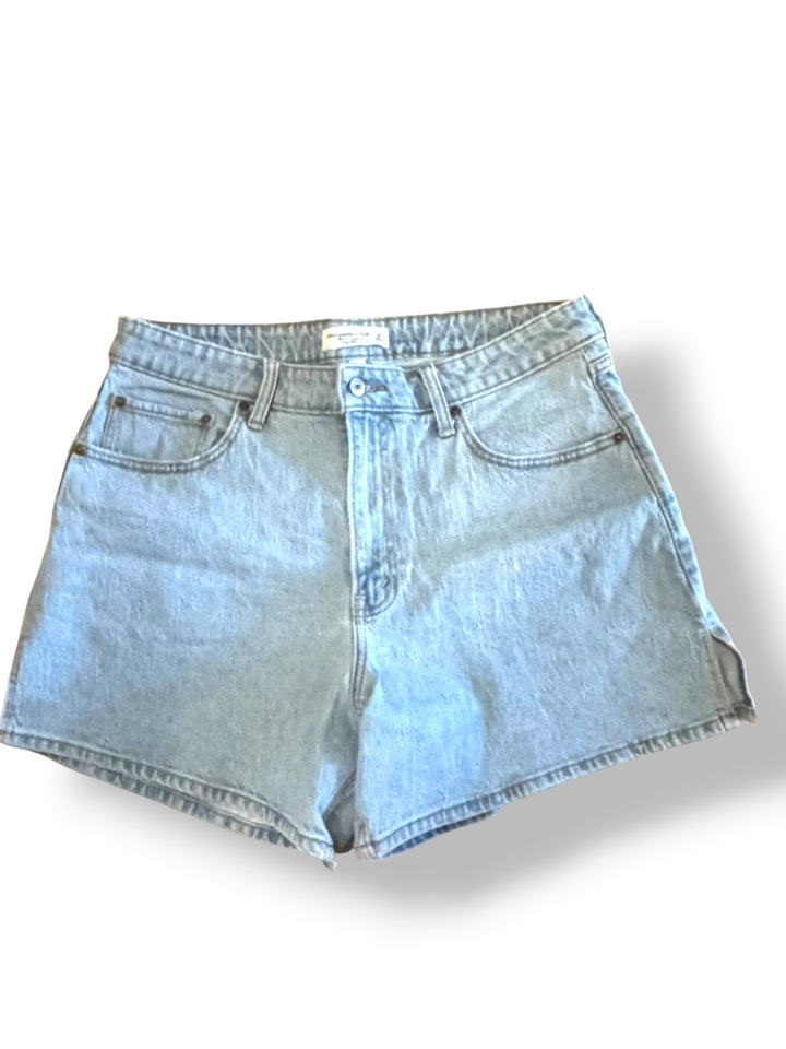 Abercrombie &amp; Fitch Curve Love High Rise Dad Shorts Size 32 Large NWOT Cotton