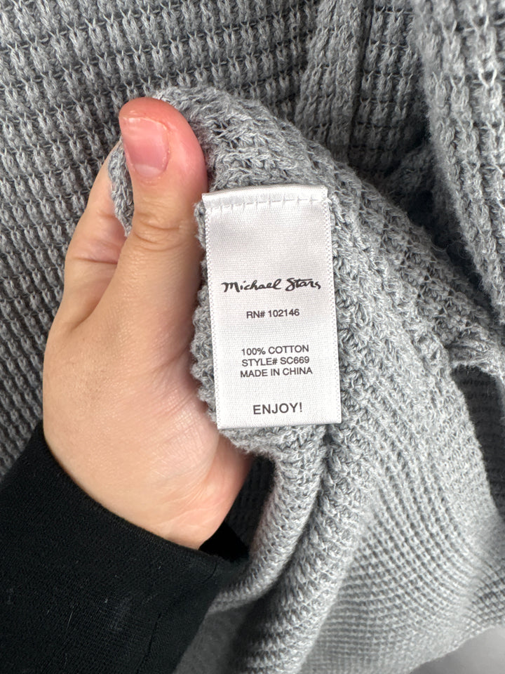 Women’s Michael Stars Large Light Gray Knit Cardigan
