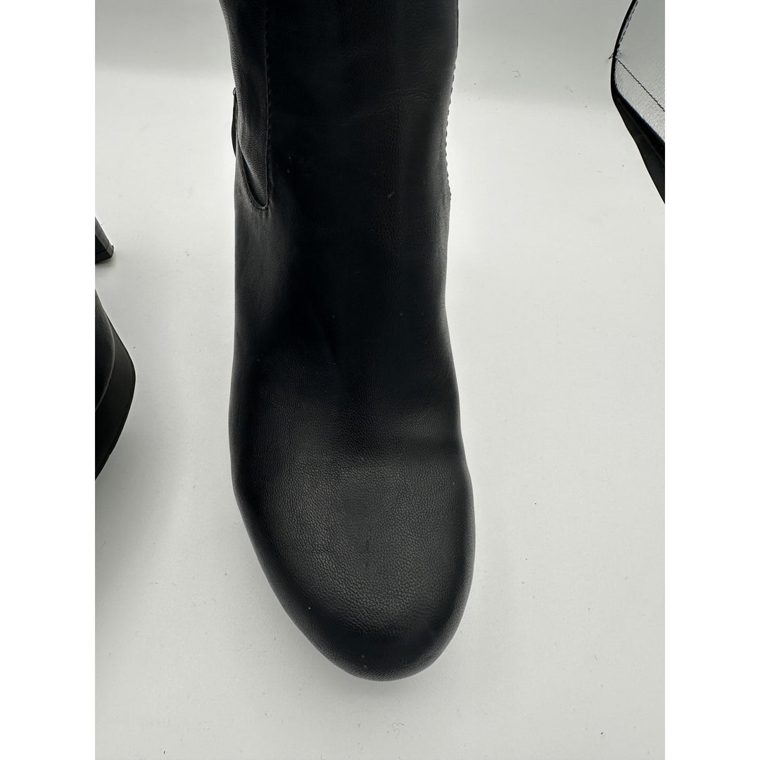 Women’s Nine West Noureen Black Knee High Heeled Boots Size 8.5