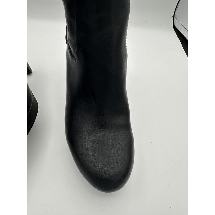 Women’s Nine West Noureen Black Knee High Heeled Boots Size 8.5