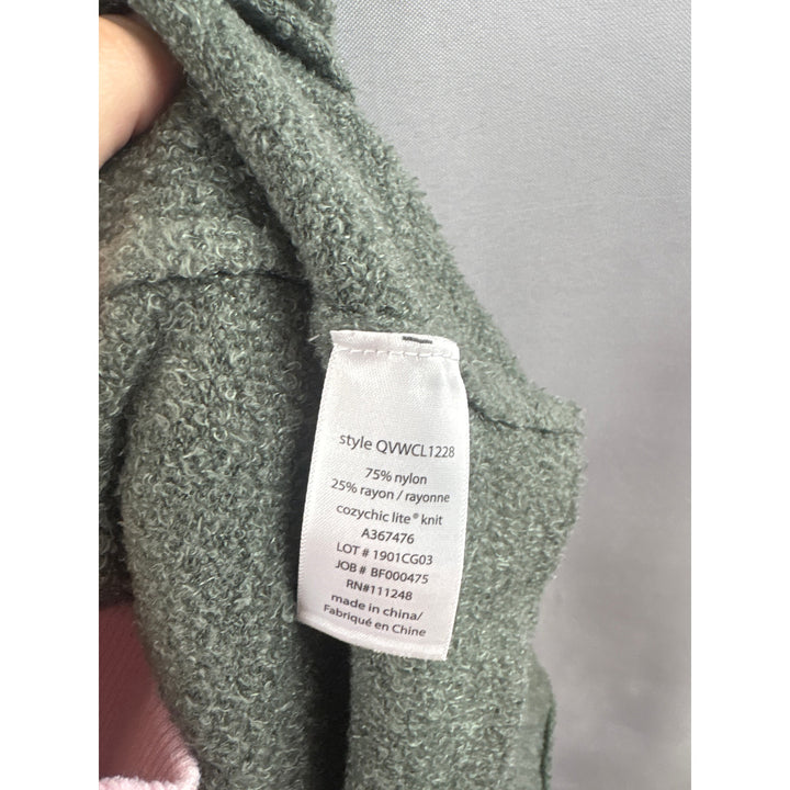 Women’s Barefoot Dreams Large Sage Green Pull Over Plush Sweater