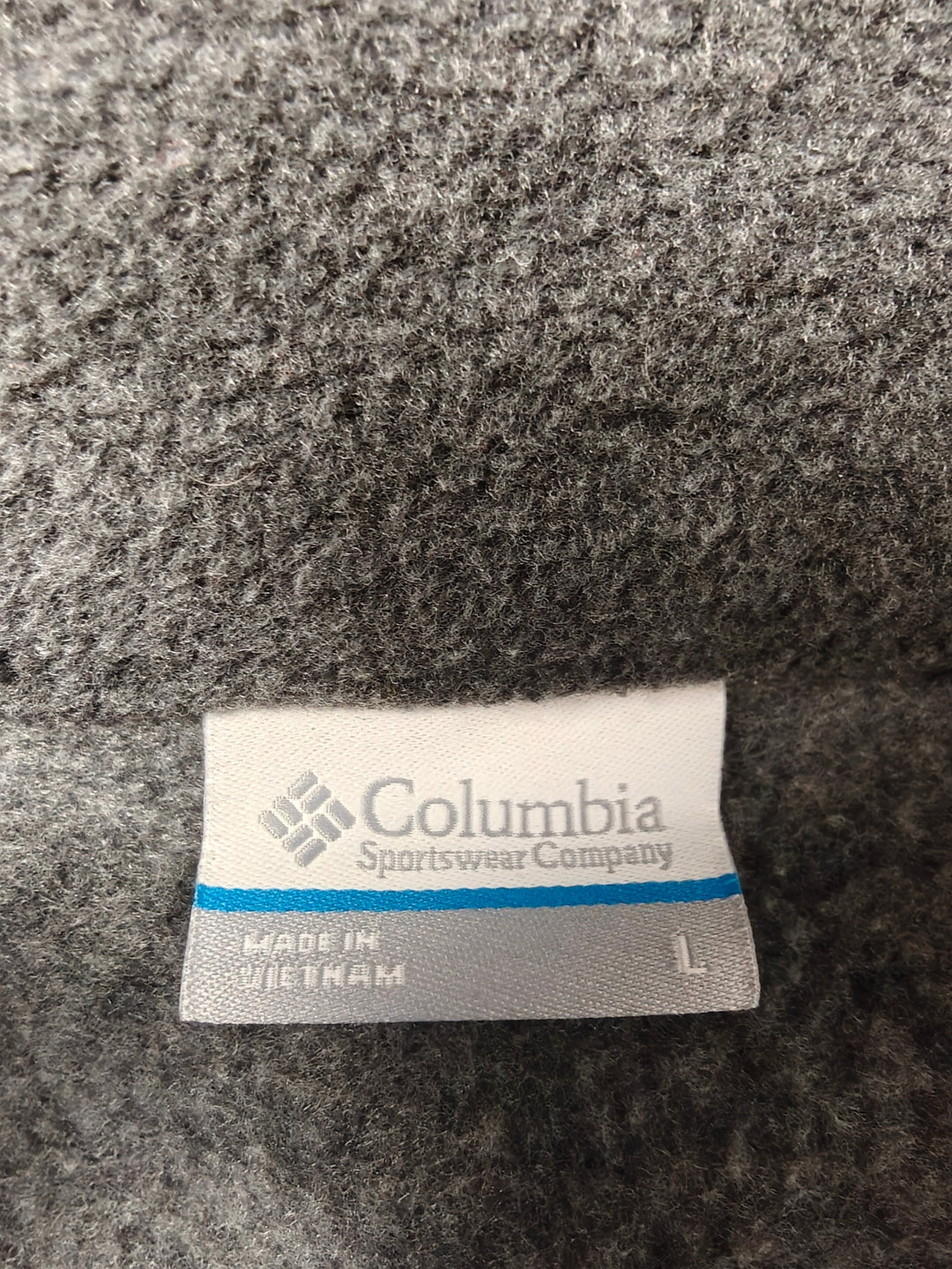 Womens Columbia Full Zip Fleece Jacket Gray Large
