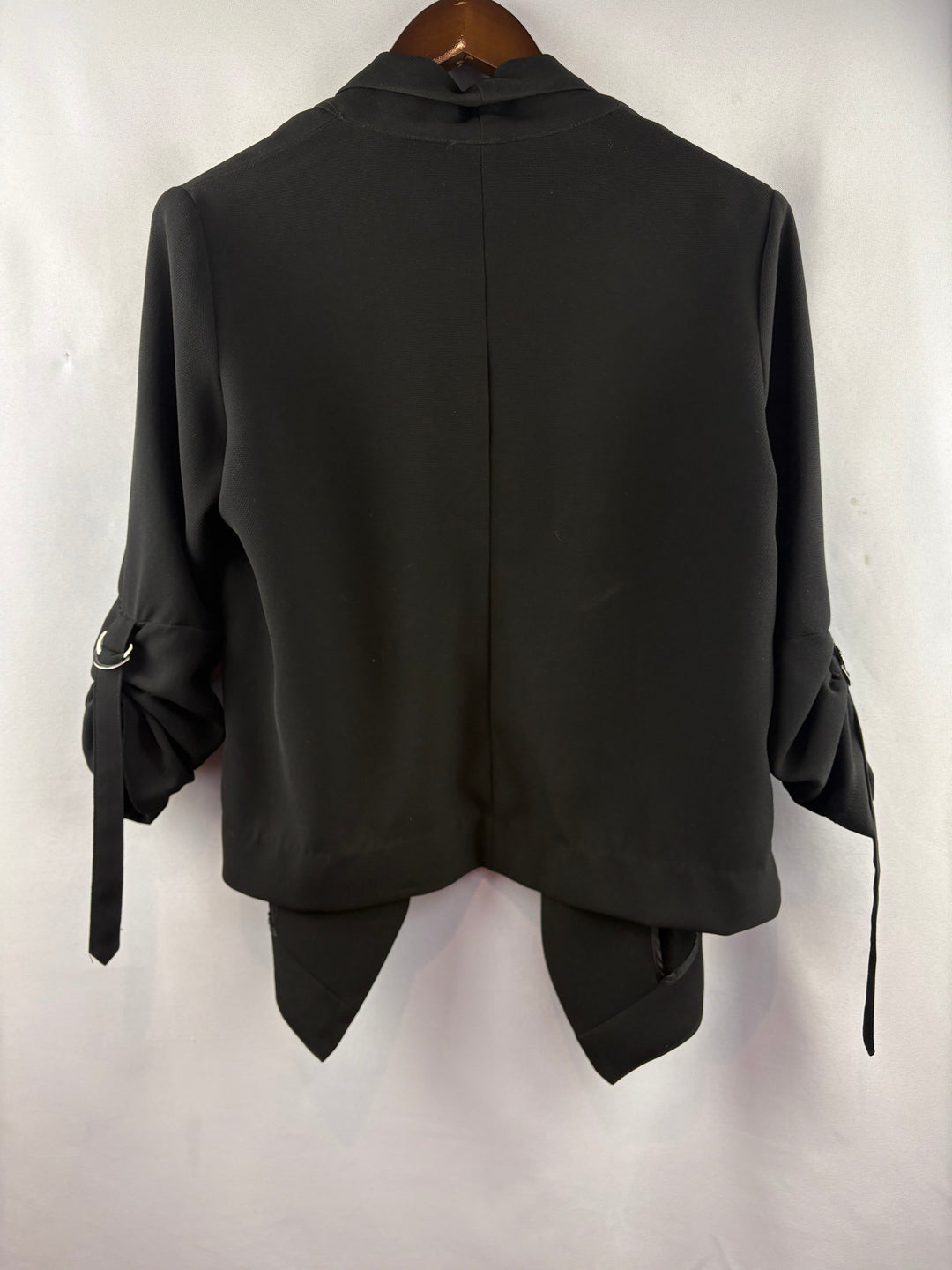 Women’s 8telier Elevated Essentials Medium Black Short Sleeve Blazer