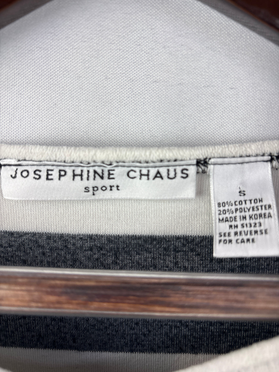 Women’s Josephine Chaus Small Black &amp; White Striped Long Sleeve