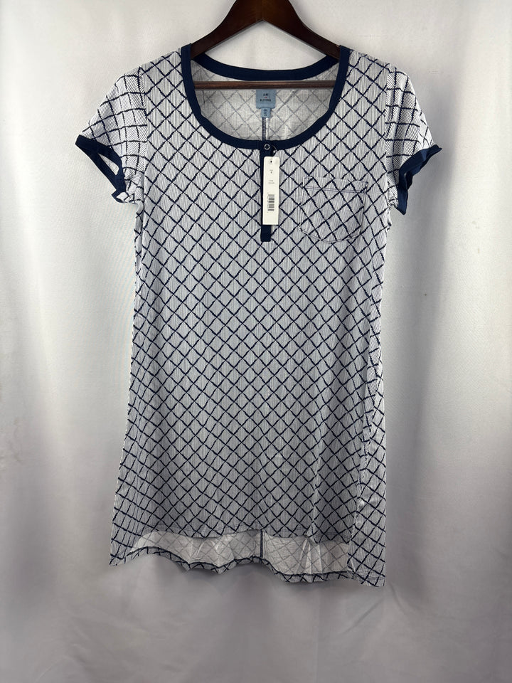 Women’s Jane and Bleecker Small Multicolored Patterned Henley NightGowns