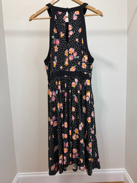 Torrid Floral Polka Dot Studio Knit Skater Dress Sz1X(14-16) NWT