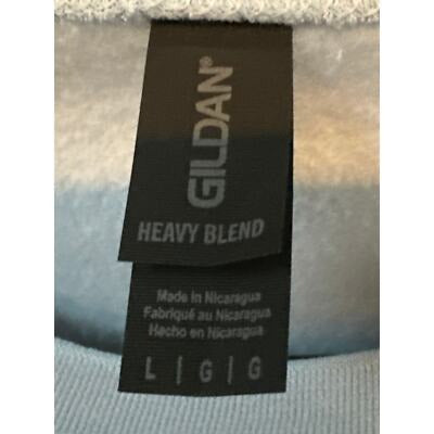 Gildan Heavy Blend Bow Embroidered Sweatshirt Light Blue G