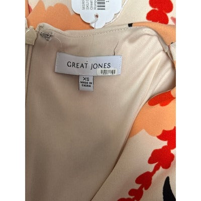 Floral Wrap Romper With Ruffle Sleeves Size XS Great Jones