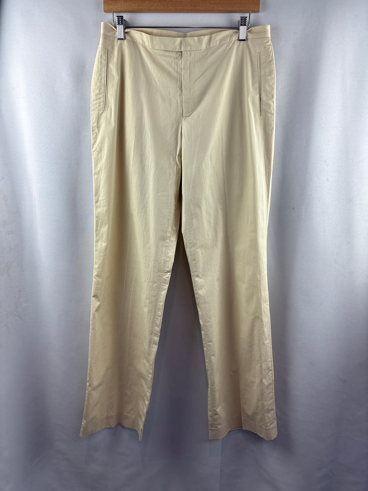 Women’s Nine West Size 10 Cream Pleated Pants