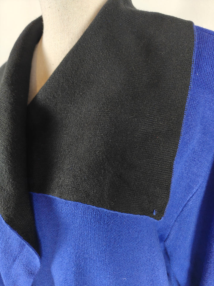 Womens Tahari Cardigan Blue Black Size Unknown