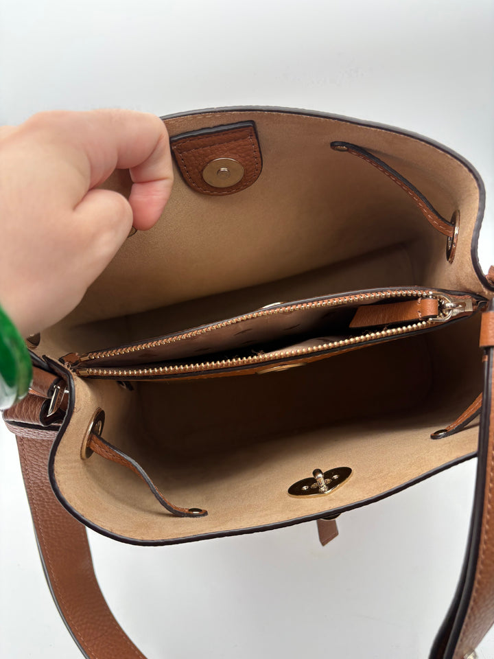 Women’s Kate Spade Coffee Brown Leather Shoulder Purse