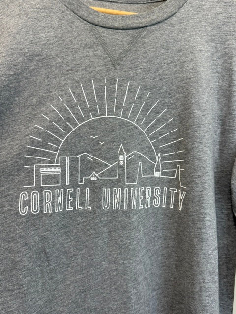 Cornell University Long Sleeve Graphic Shirt Gray SzL