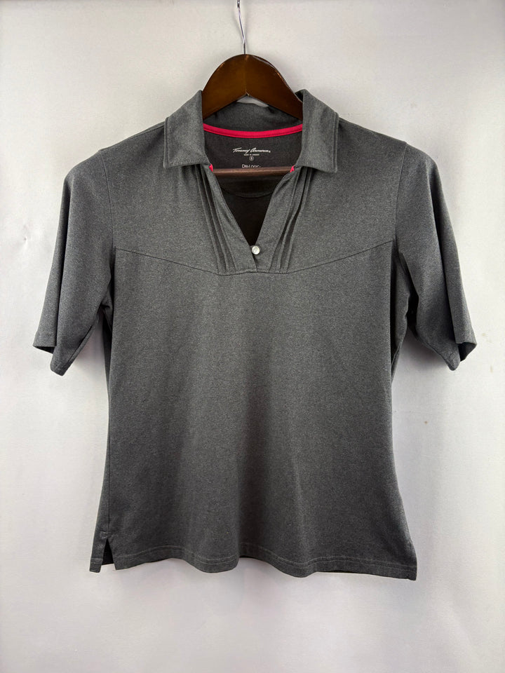 Women’s Tommy Armour Small Heather Gray Sports Polo