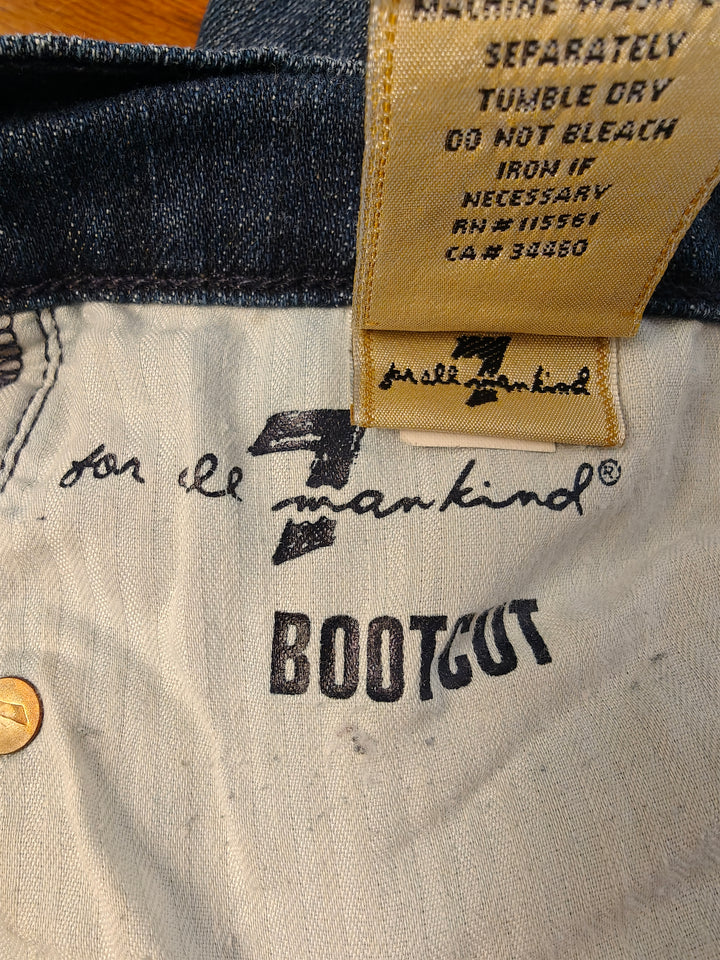 Women 7 For All Mankind Bootcut Jeans Blue Size 31
