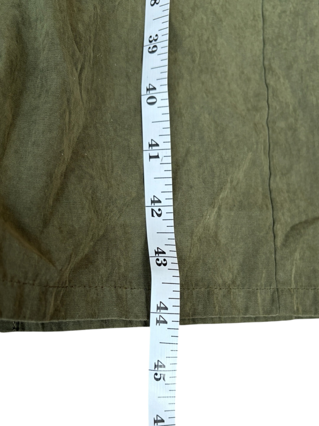 Forever 21 Olive Green Military Bandeau Midi Zip up women's dress, Size S