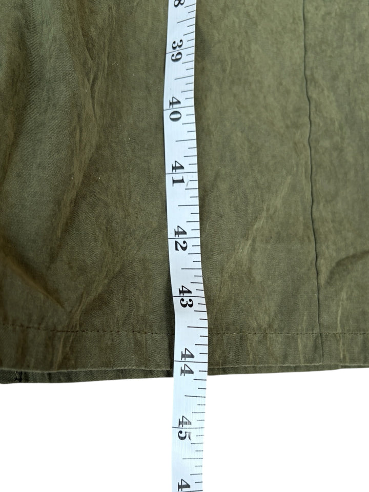 Forever 21 Olive Green Military Bandeau Midi Zip up women's dress, Size S