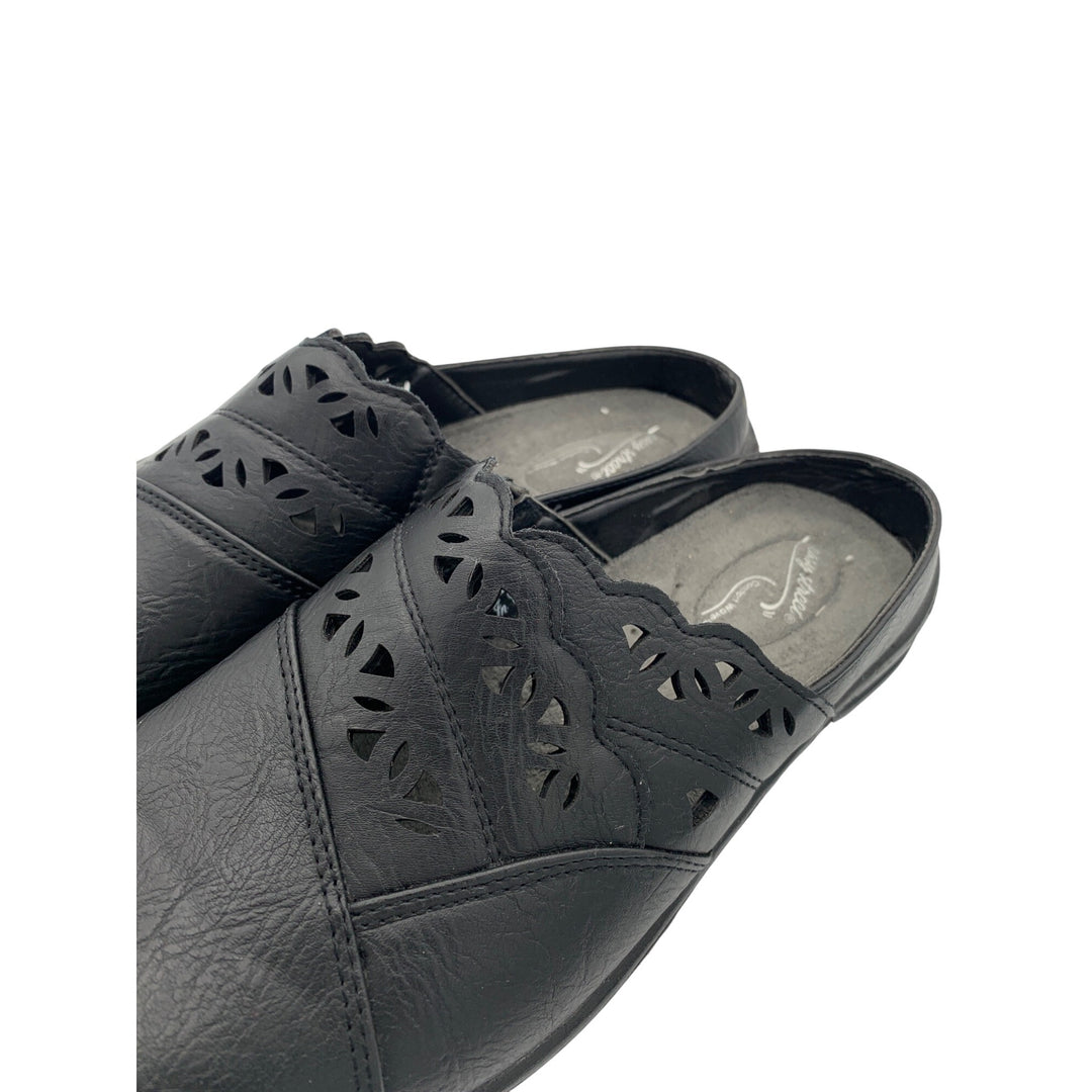 Easy Street Comfort Wave Womens Black Slip-On Shoes Size 8.5W