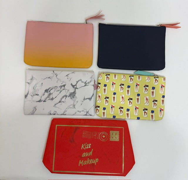 IPSY Cosmetic Bag Bundle Makeup Pouch Set of 5