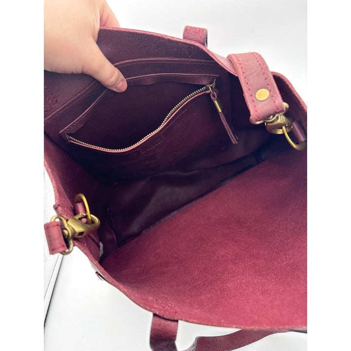 Women’s Madewell Sam Handmade Cherry Red Tote Bag