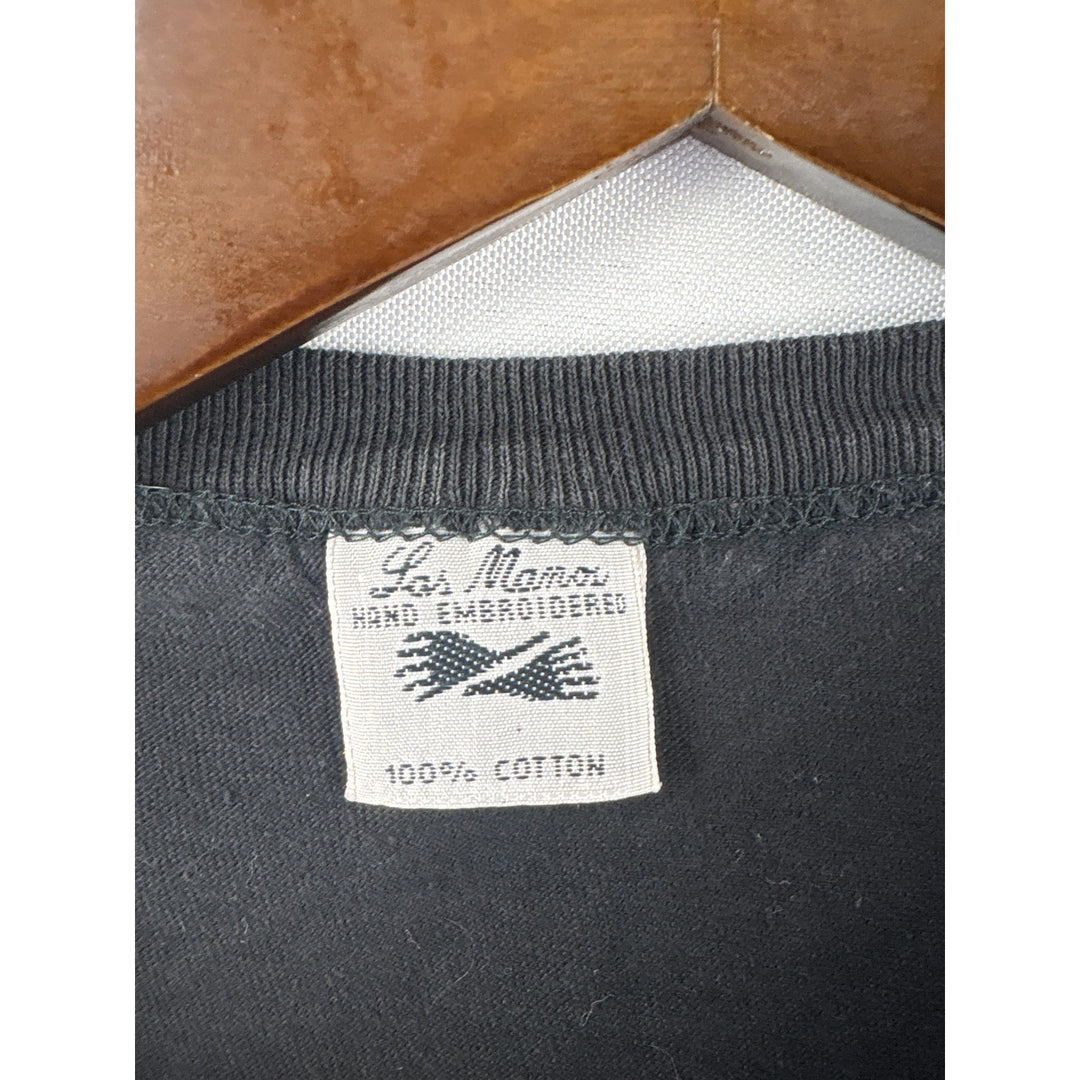 Women’s Los Manor XXL Black Long Sleeve Shirt w/ Bird Embroidery