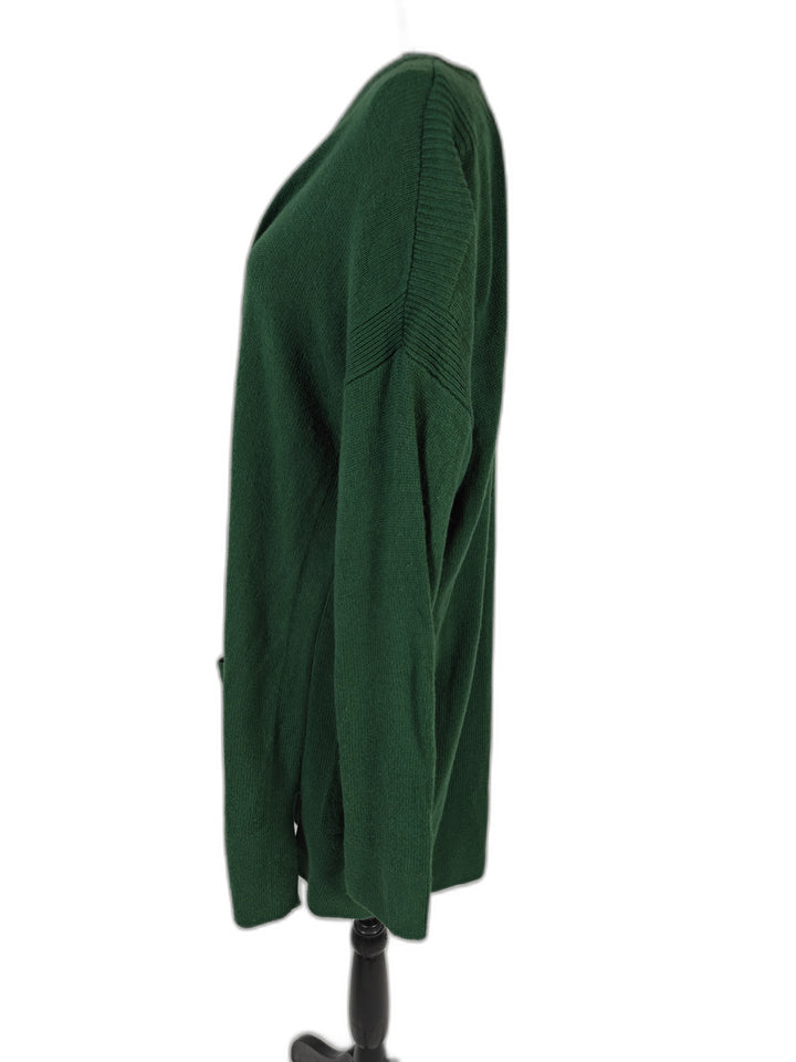 Women Ann Taylor Cardigan Green XL