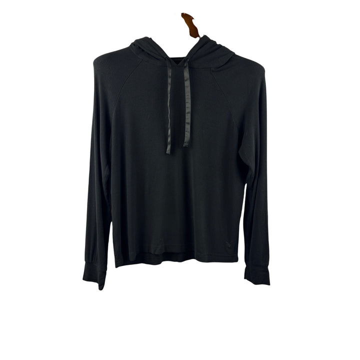 Women’s Cozy Earth Small Black Hoodie w/ Silk Drawstrings