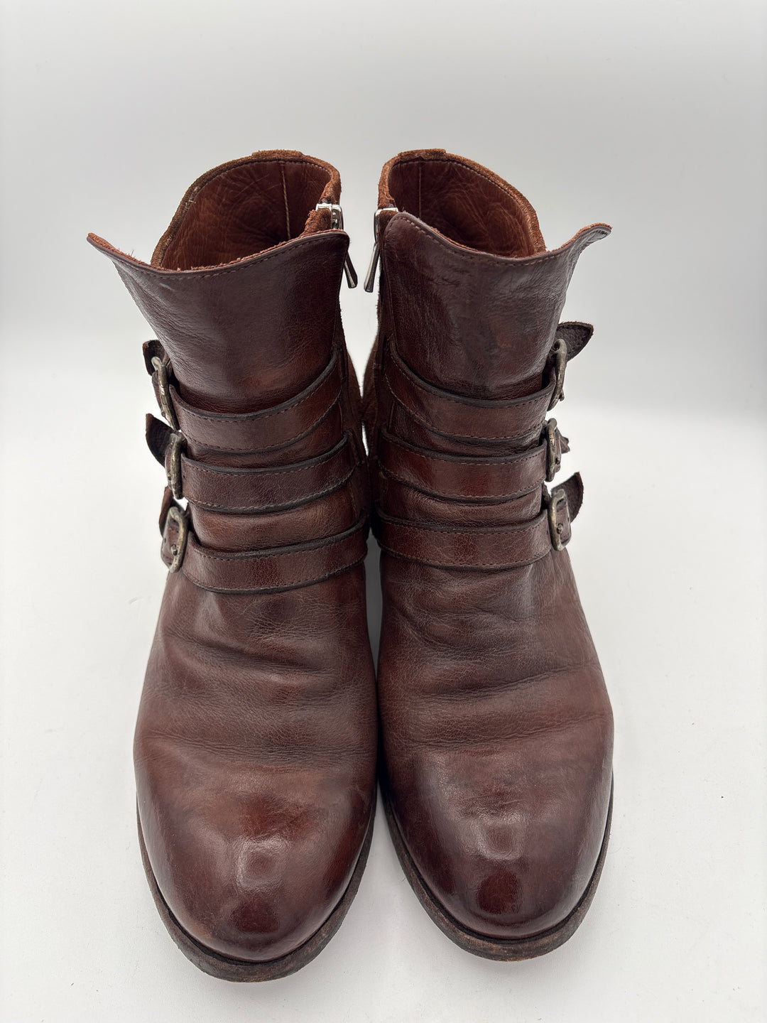 Women’s Officine Creative Size 9.5 Brown Leather Ankle Boots