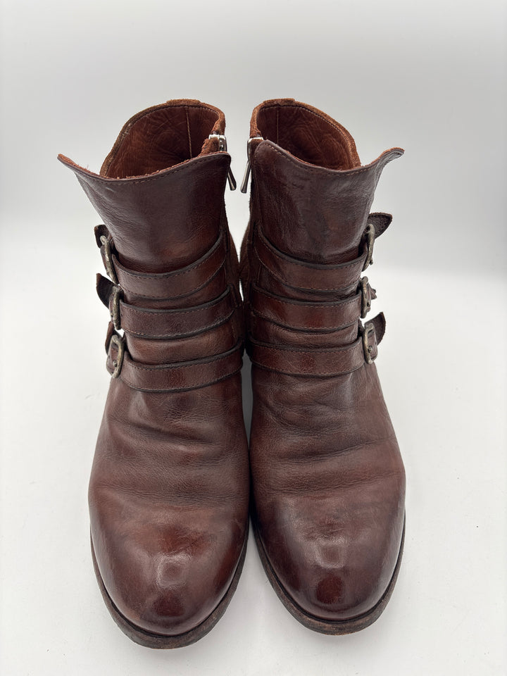 Women’s Officine Creative Size 9.5 Brown Leather Ankle Boots