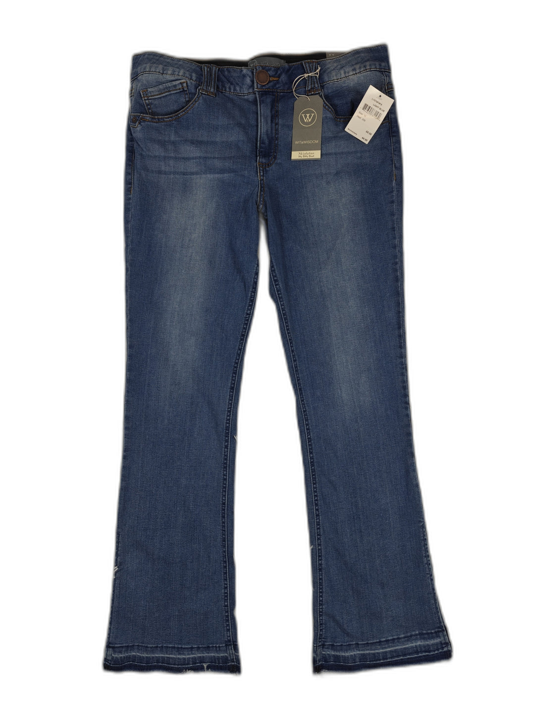 Womens Wit And Wisdom Ab Solution Itty Bitty Bootcut Jeans Blue Size 12 NWT