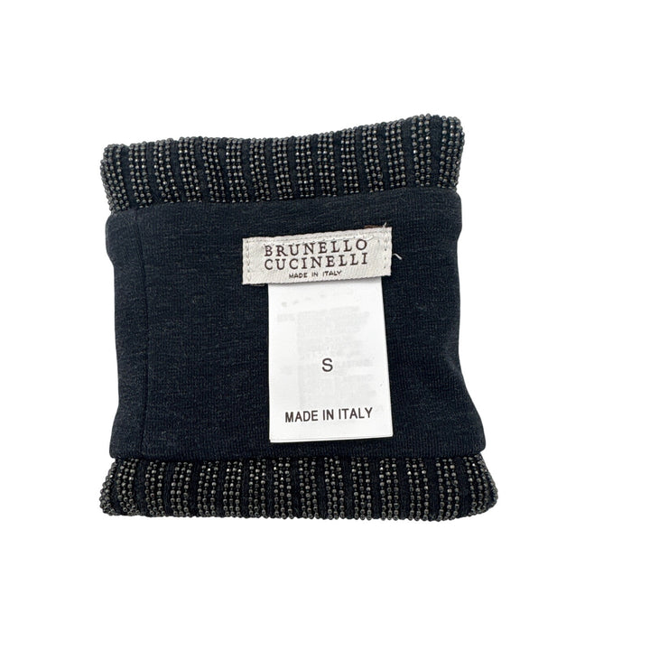 Women’s Brunello Cucinelli Small Black & Gray Beaded Wrist Cuffs