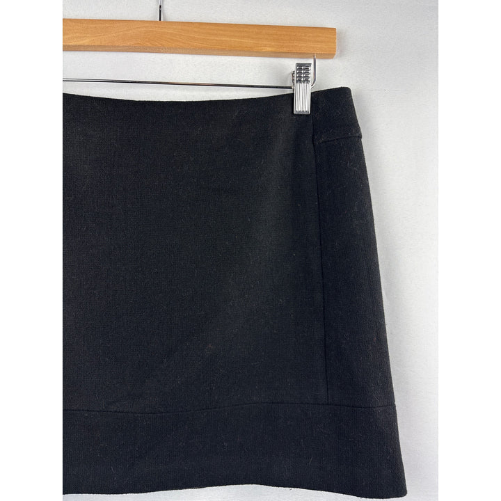 Women’s Kenar Size 6 Black Wool Mini Skirt