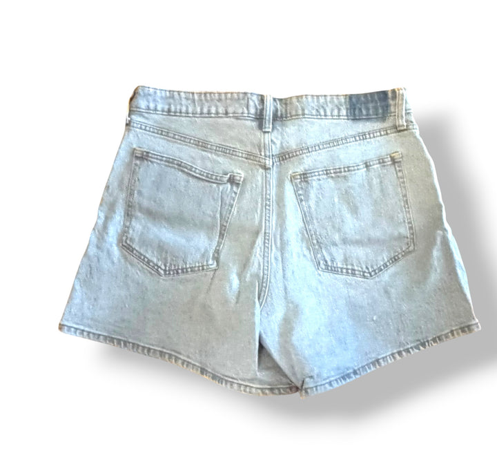Abercrombie &amp; Fitch Curve Love High Rise Dad Shorts Size 32 Large NWOT Cotton