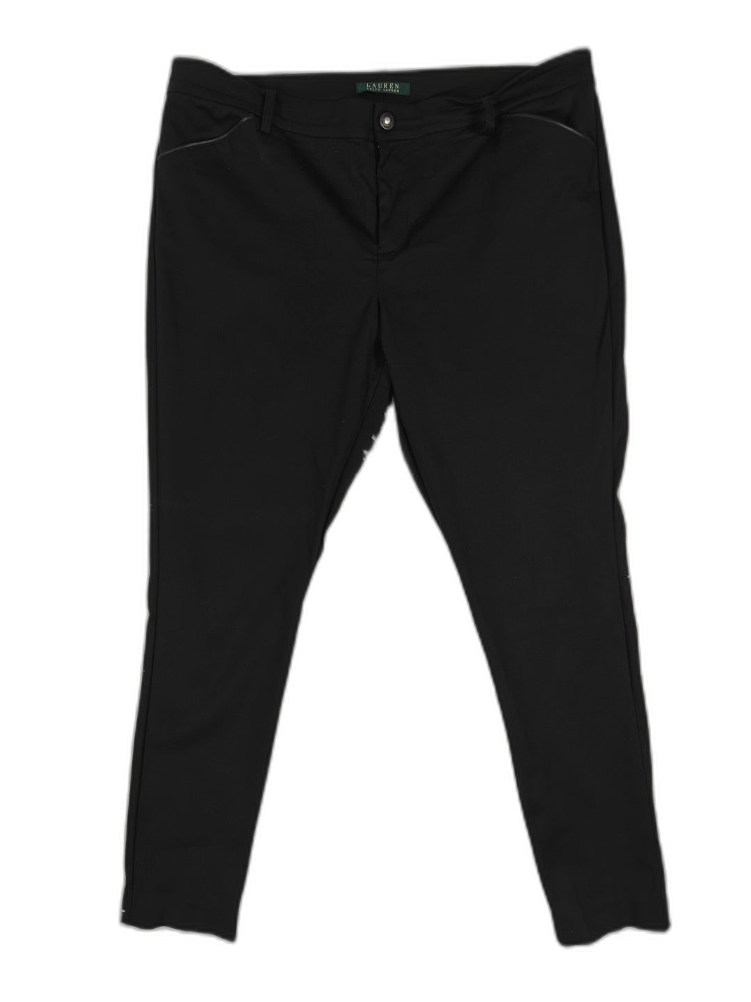 Lauren Ralph Lauren Womens Slim Fit Stretch Pants Black Size 14