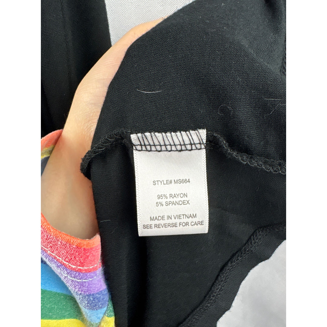 Women’s Always Indigo Medium Black Short Puff Sleeved Sweater