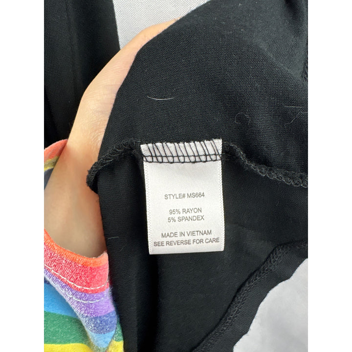 Women’s Always Indigo Medium Black Short Puff Sleeved Sweater