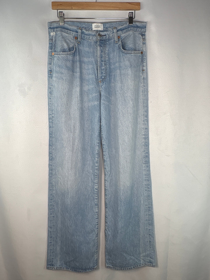 Women Citizens Of Humanity Light Blue Wide Leg Jeans Size 28
