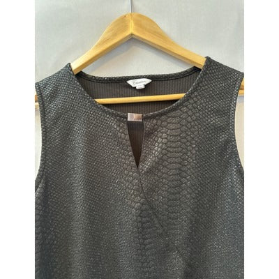 Calvin Klein Black Dressy Tank Blouse Size Large