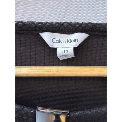 Calvin Klein Black Dressy Tank Blouse Size Large