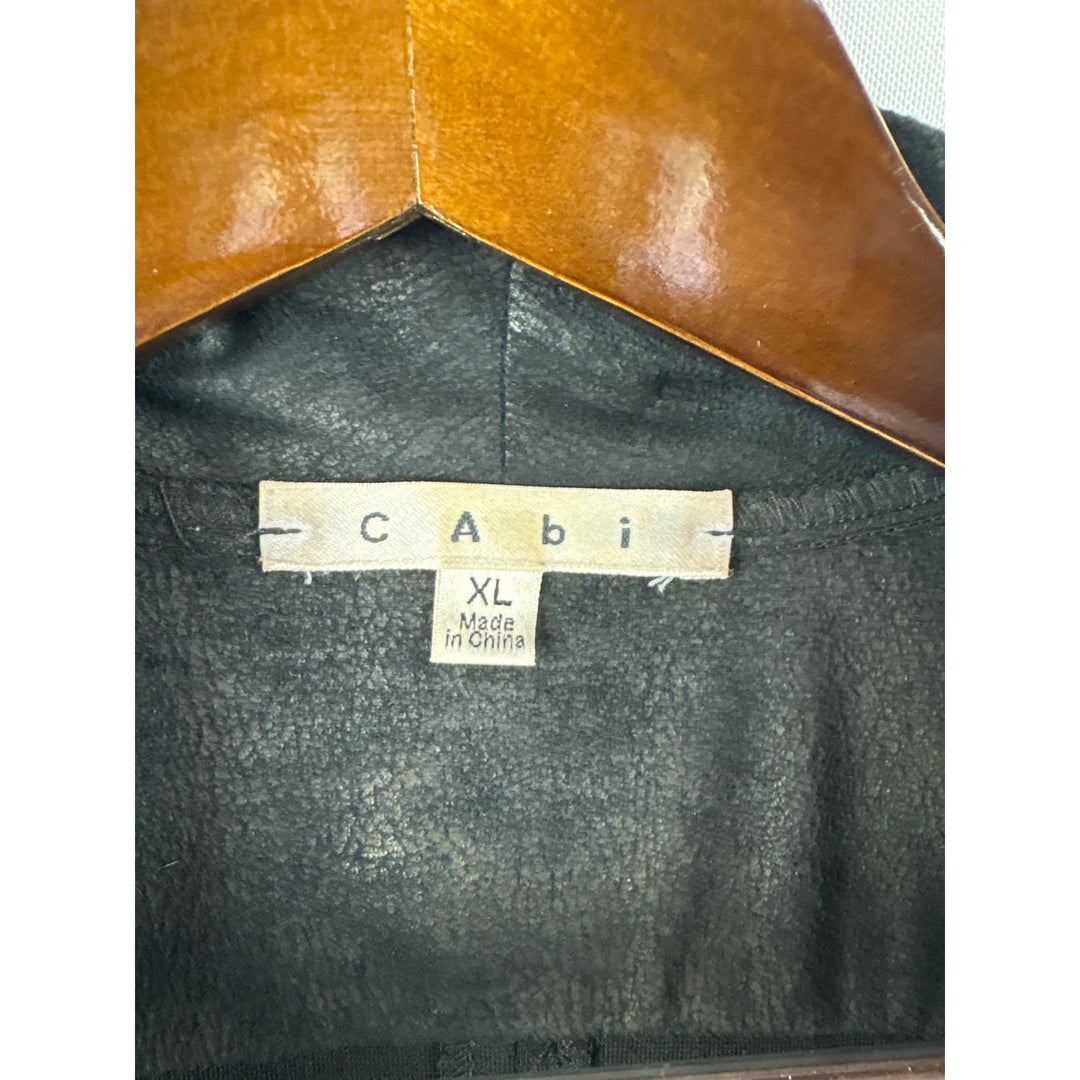 Women’s Cabi XL Black Open Blazer w/ Faux Suede