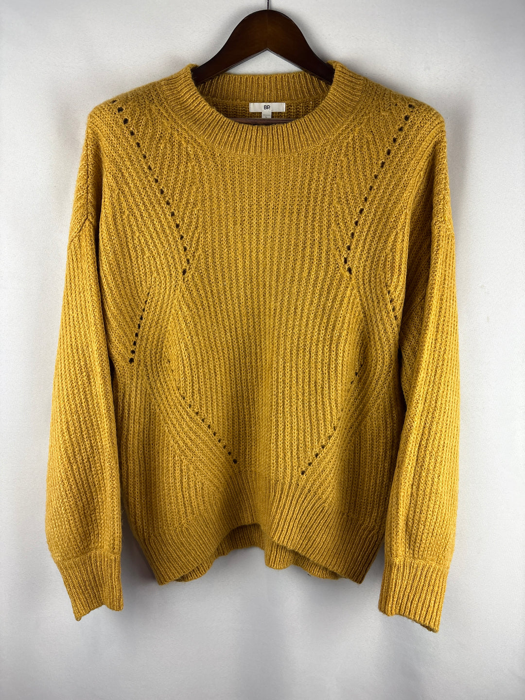 Women’s BP. Large Mustard Yellow Crewneck Sweater