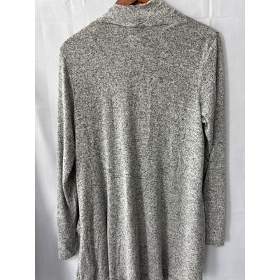Bobeau Open Button Gray Cardigan Size Small