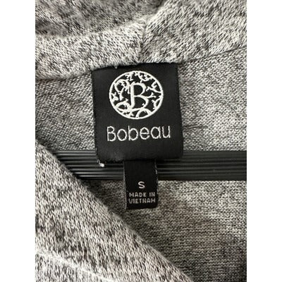 Bobeau Open Button Gray Cardigan Size Small