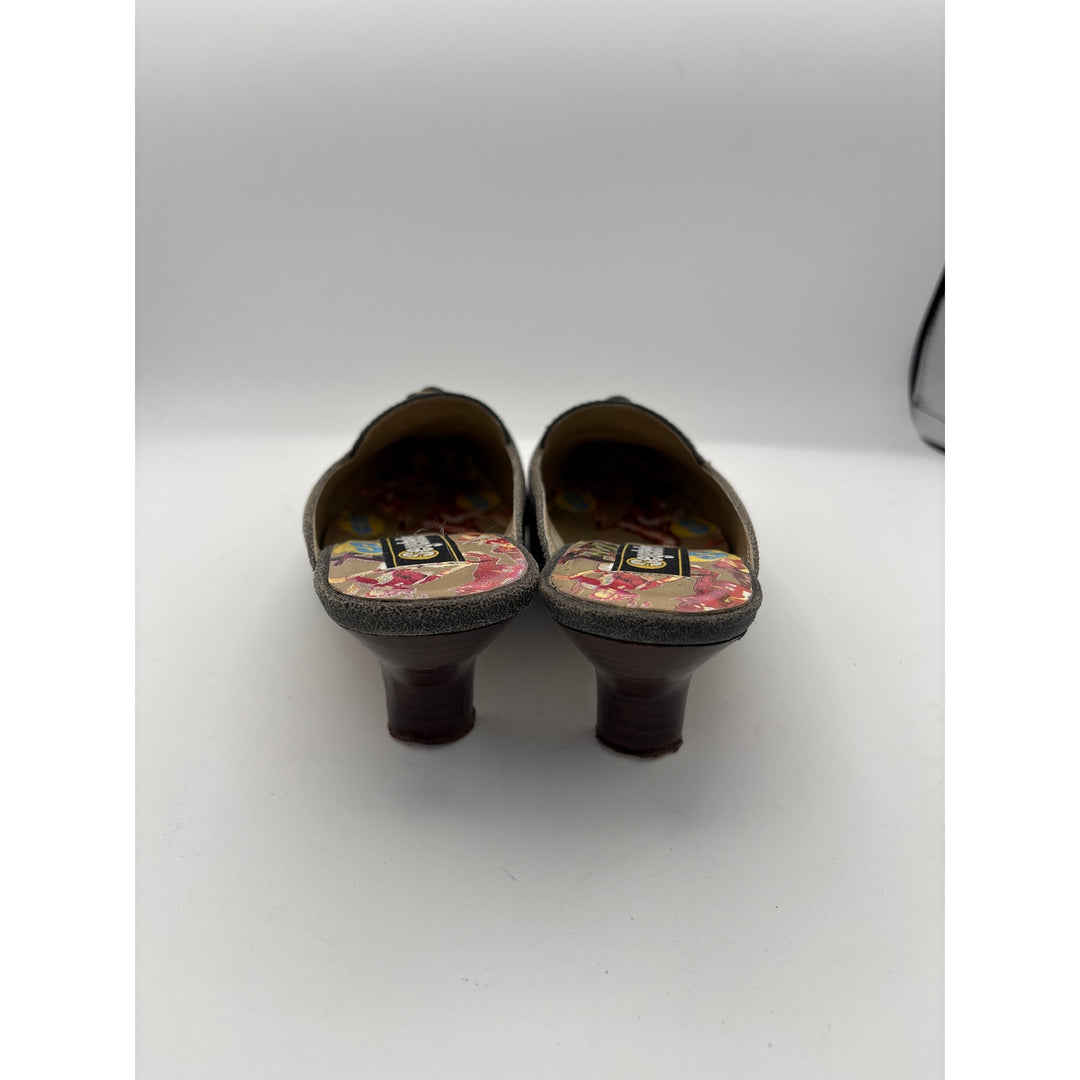 Women’s Seychelles Size 8 Denim Kitten Heels w/ Buckle Detail