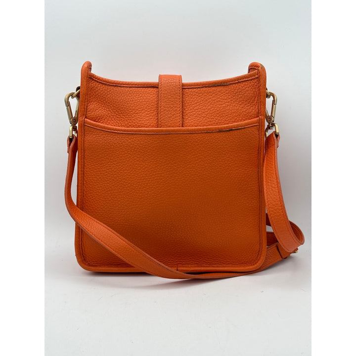 Women’s Gigi New York Orange Leather Crossbody Purse