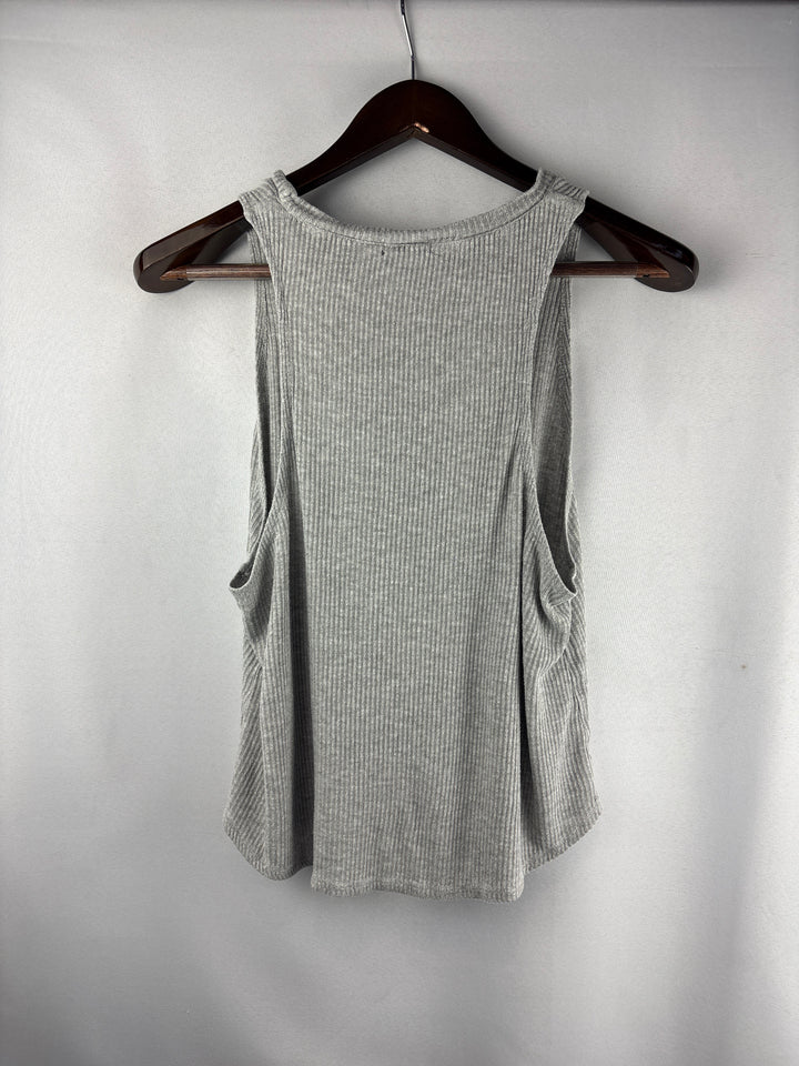 Women’s Everjey Small Light Gray Ribbed Tank Top