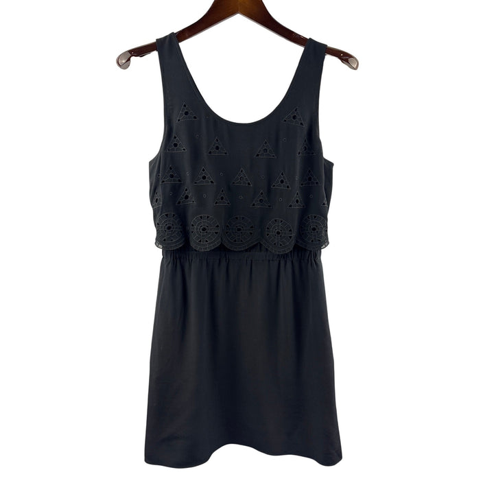 Women’s Broadway & Broome Size 2 Black Silk Mini Dress