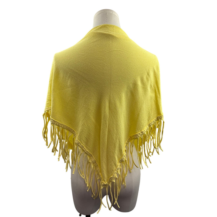 Women’s Oh My Gauze! Butter Yellow Fringed Scarf/Shawl