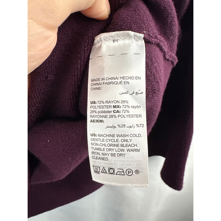 Women’s Chico’s Small Plum Mock Turtleneck Sweater