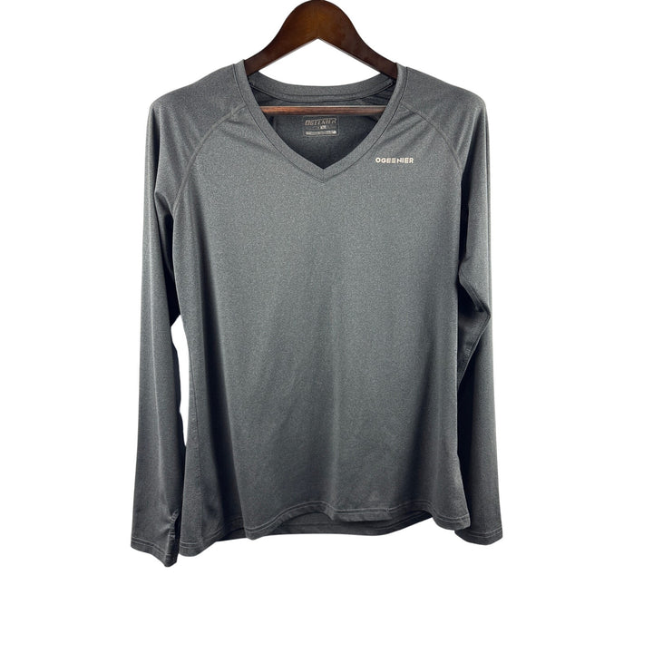 Women’s Ogeenier Large Grey Long Sleeve Sports Shirt