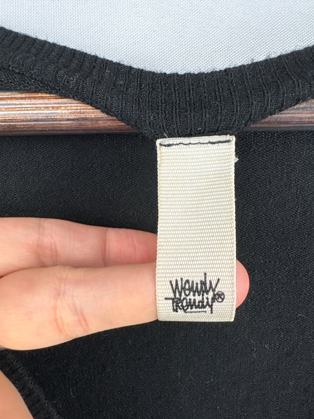 Women’s Wendy Trendy XXL Black Cardigan w/ Red Accents